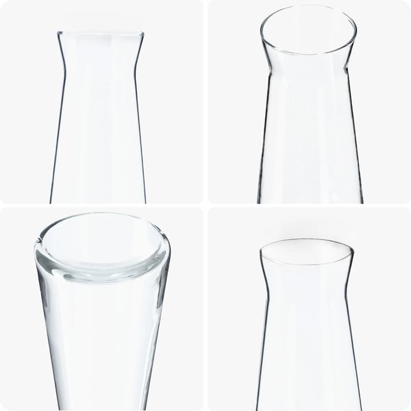 Glaskaraff Set - Lemonad-/vattenkaraff - 2-pack - 1 liter - Glas