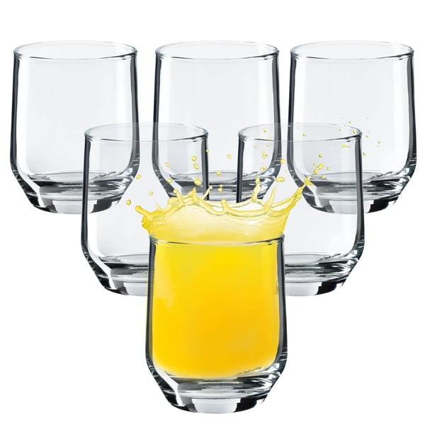 Dricksglas - Set 6-pack - 205 ml - Juice/Dryck - Glas - FCM-certifierade - Brun