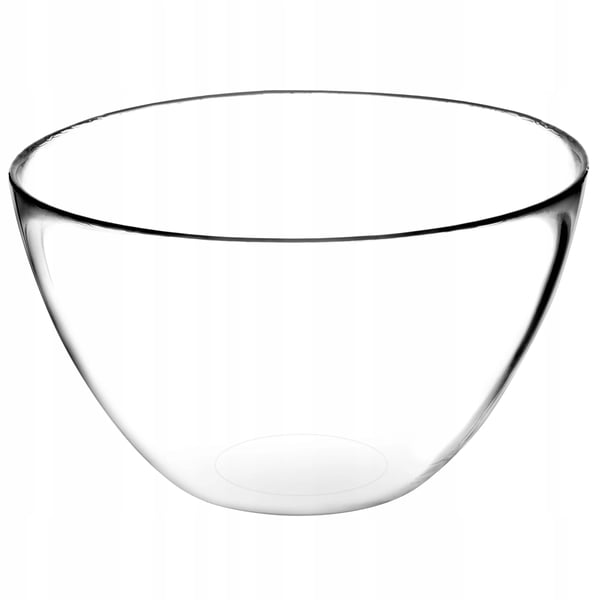 Salatskål - Glasskål - Diameter 17 cm - Til salat og frugt - CE/EU-godkendt