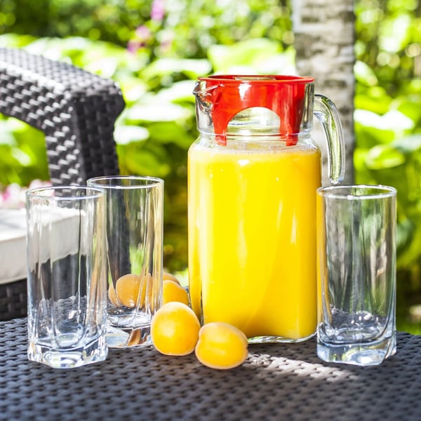 Drikkeglas - Juiceglas Sæt - Kapacitet 380 ml pr. glas - 12-Pak - Glas - FCM-certificeret
