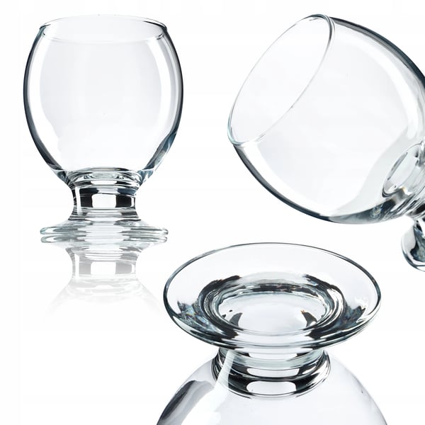 Dricksglas Dessertglas - Set 6 st - 280 ml - Serveringsglas för dryck & dessert - Brun