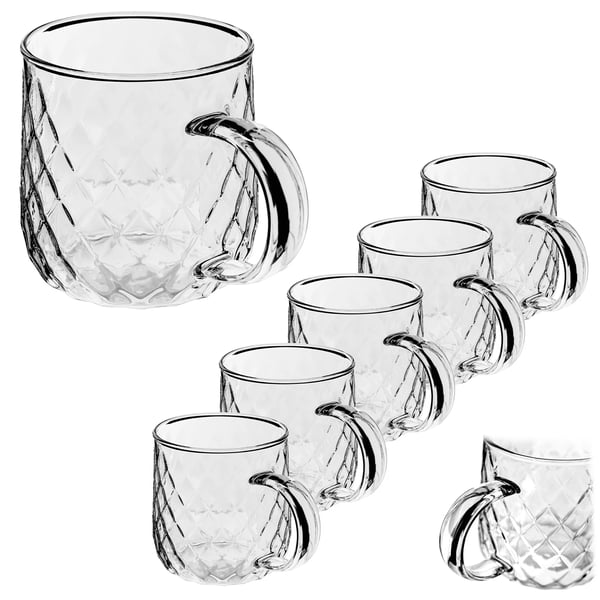 Teglas - Sæt - 6 Stk. - 350 ml - FCM-certificerede - Brun