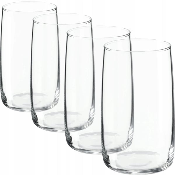 Dricksglas / Vattenglas - 4-pack - 480 ml - FCM-godkända - Brun