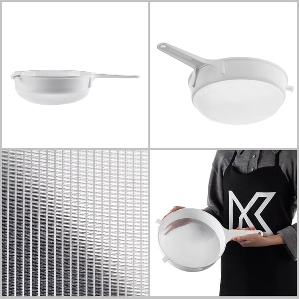 Køkkensigte - Finmasket si - Ø 25 cm - FCM-certificeret - Hvid