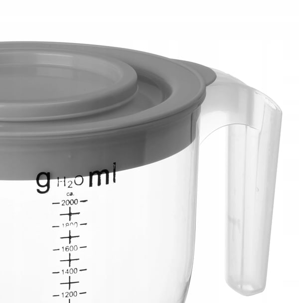 Måttskål för kök - Blandningsskål - 2 l Volym - Plast - Med Måttskala