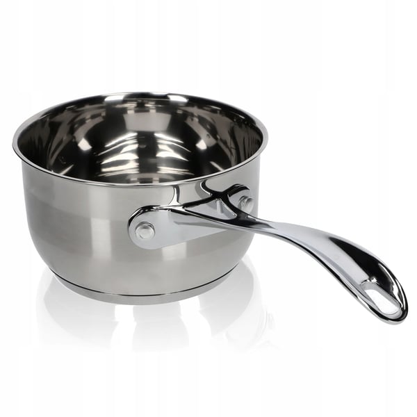 Stålkasserolle - Gryde - 15 cm - 1,2 L - FCM-certificeret - Sølv
