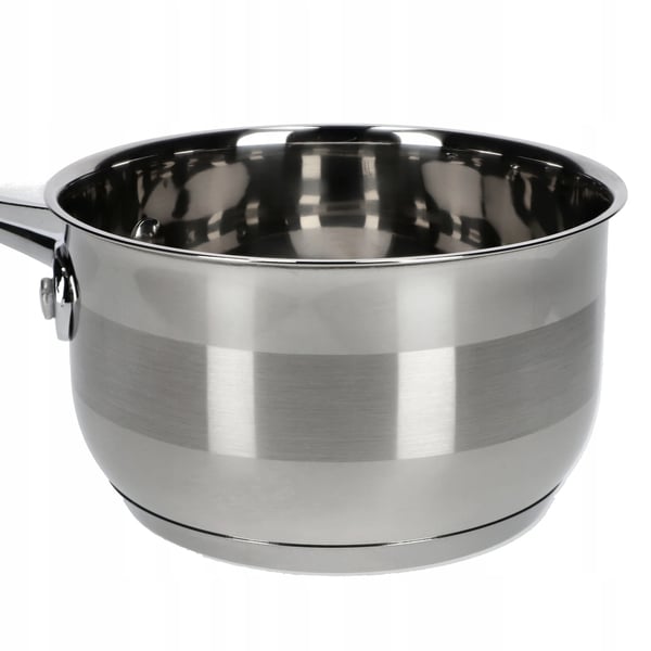 Stålkasserolle - Gryde - 15 cm - 1,2 L - FCM-certificeret - Sølv