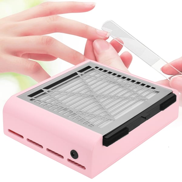 Neglestøvsuger - Udsugningsblæser - 40 W - 4500 rpm - Med filter - Til akryl & polygel - Pink