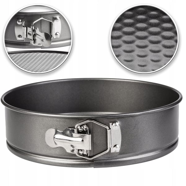 Bageform/Kageform - Rund 20 cm - Non-stick/Slip-let - Metal - CE/EU