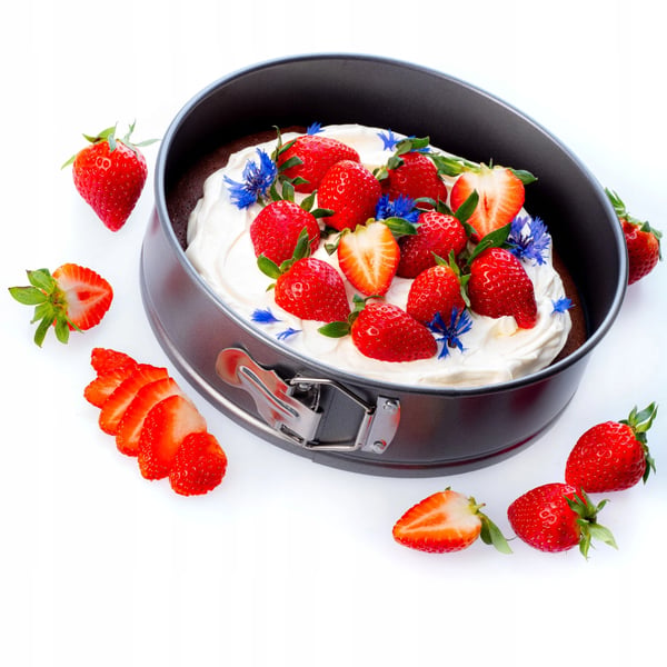 Bageform/Kageform - Rund 20 cm - Non-stick/Slip-let - Metal - CE/EU