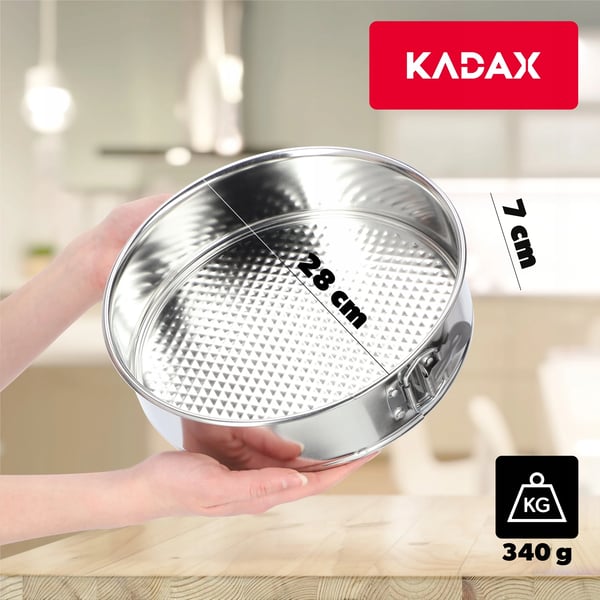 Bageform - Rund kageform - 28 cm - Metal - CE/EU-godkendt