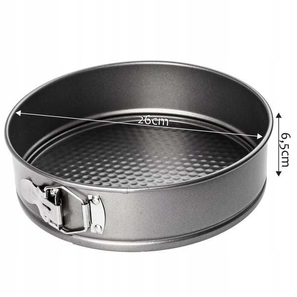 Bageform - Kageform - Rund 26 cm - Metal - CE/EU-certificeret