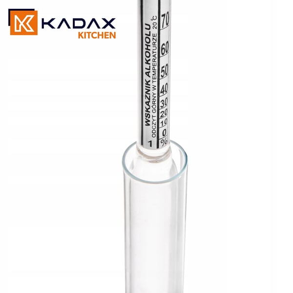 Alkoholmåler - Hydrometer - Præcision - Glas - Skala - FCM-certificeret