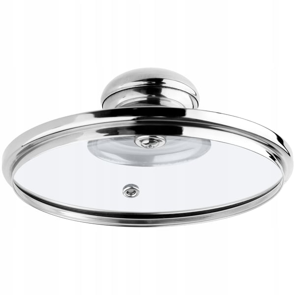 Glaslåg - Til gryde og pande 18 cm - Varmebestandigt - Transparent - Rund