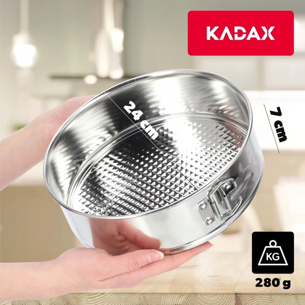 Rund bageform - Kageform - 24 cm - Metal - Ovnfast - CE/EU