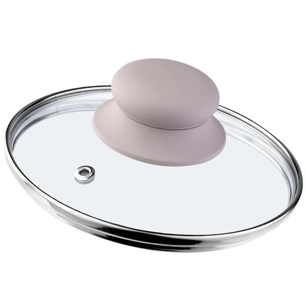 Glaslock - Kastrullock - Värmetåligt glas - 18 cm diameter - För gryta/kastrull