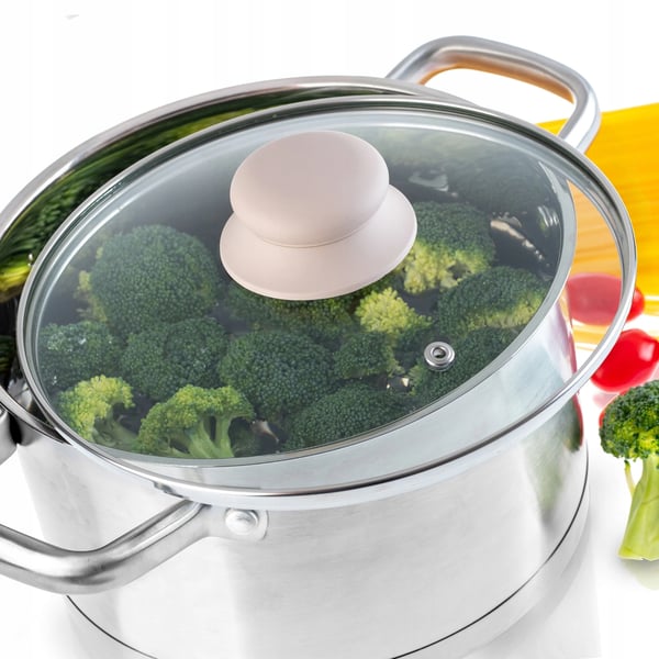 Glaslåg - Grydelåg - Varmebestandigt glas - 18 cm diameter - Til gryde