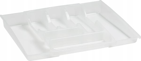 Bestikindsats - Bestikbakke - 42 cm - Til Skuffe - Grå