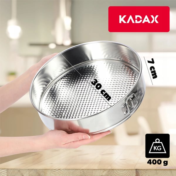 Bakform - Rund tårt- och kakform - Metall - 30 cm