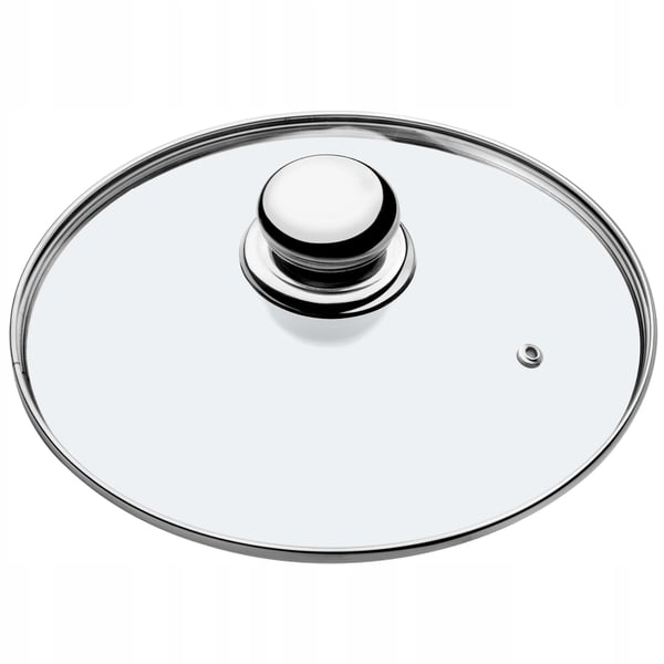 Glaslåg - Universallåg til gryder og pander - 24 cm - Varmebestandig - Transparent