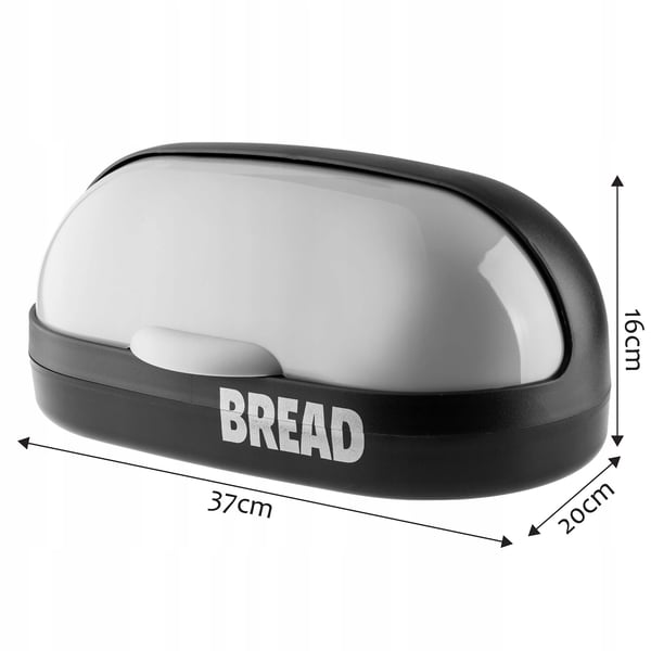 Brödlåda - Brödbox - Plast - CE/EU - Grå
