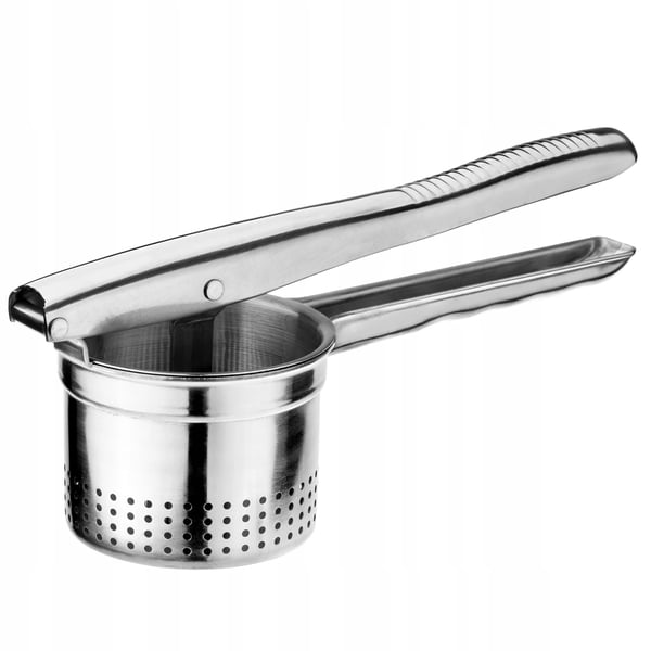 Kartoffelpresser - Grøntsagspresser/Ricer - Rustfrit Stål - Manuel - CE-godkendt - Sølv