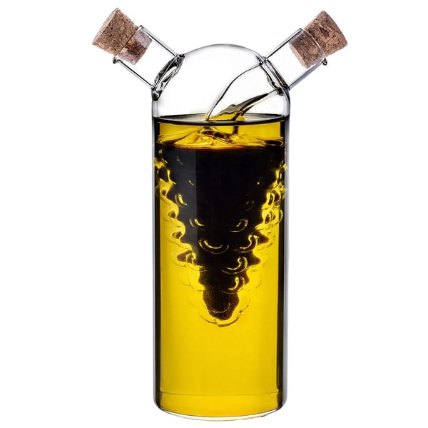Olie- og eddikeflaske - Dispenser - Borosilikatglas - FCM-certificeret