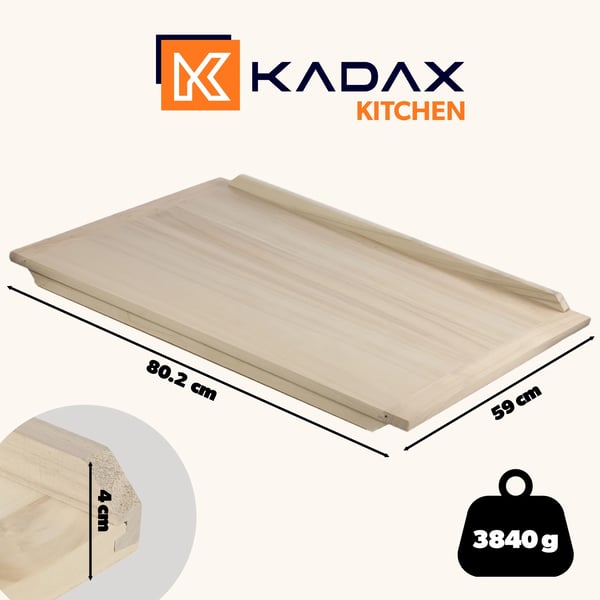 Træskammel - 80x60 cm - Dobbeltsidet - CE/EU-certificeret - Stor