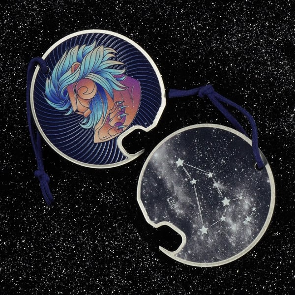 Zodiac Løven - Flaskeåbner/Kapselåbner - Stål - Løvemotiv - Stjernetegn