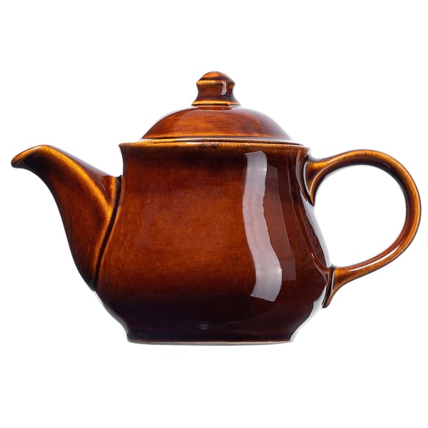 Te- og kaffekande - Stentøj - 1 l - Brun