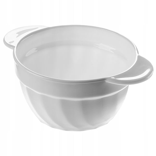 Suppeskål - Bouillonkop - 650 ml - Med håndtag - Hvid