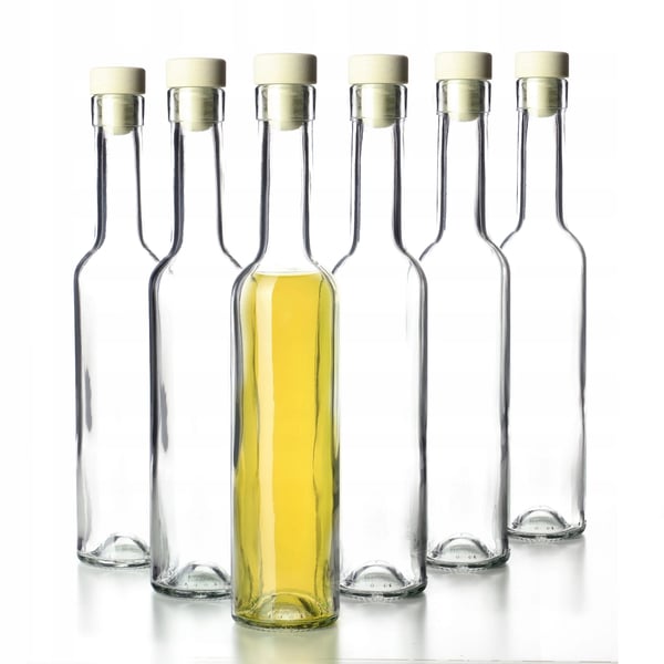 Flaskor för tinkturer - 6-pack - 250 ml - Med kork - Hals Fi17