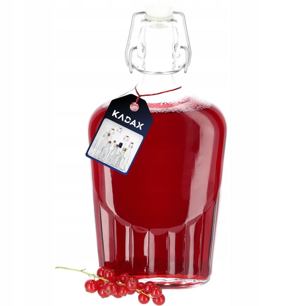 Glasflaske - Med prop - 500 ml - Til vin, likør, tinktur og spiritus
