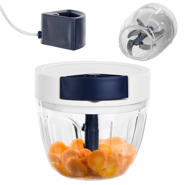 Løghakker - Manuel grøntsagshakker - 650 ml - Håndholdt - Kompakt - Universal