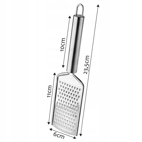 Køkkenrivejern/Zester - Håndholdt - Rustfrit Stål - 23,5 cm - Lille & Kompakt