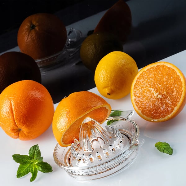Citruspresser - Manuel saftpresser - Til citron & appelsin - Frugtpresser til juice - Køkkenredskab - FCM-certificeret