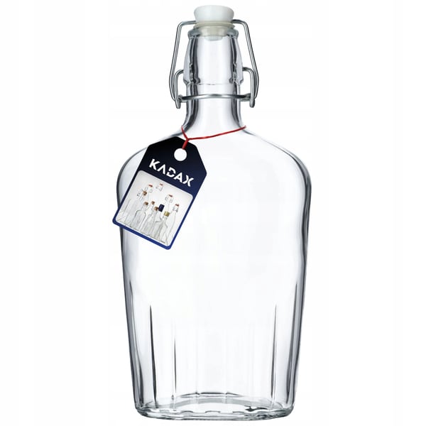Glasflaskor - Flaskor med propp - 0,5 l, 3-pack, För juice & tinktur, Lufttät förslutning, Återanvändbara