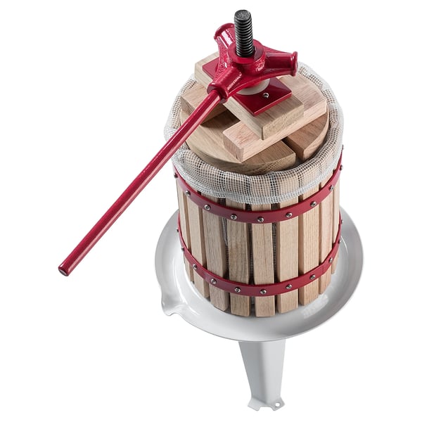 Frugtpresser - Saftpresser 6 L - Til bær og bløde frugter - Med filterpose - Til vin, juice og tinkturer