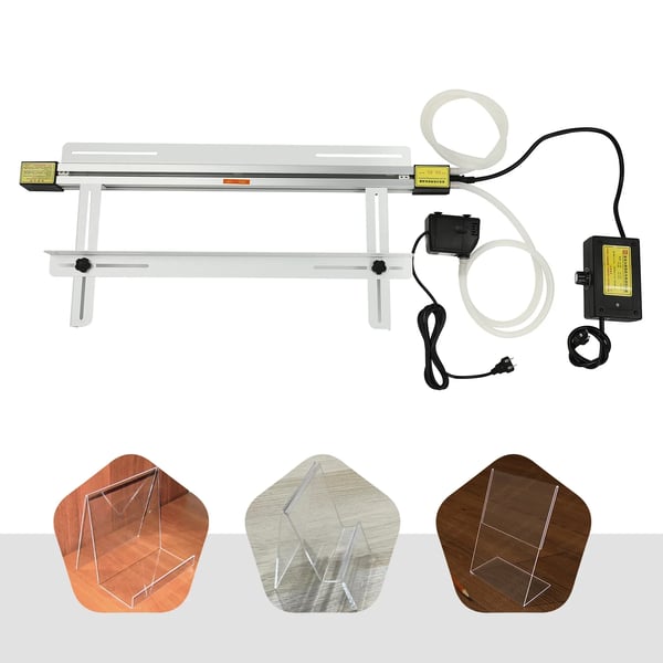 Akryl/PVC varmebøjningsmaskine, plastbøjer, 1000 W, metallisk, justerbar temperatur og beslag, til krympbare materialer