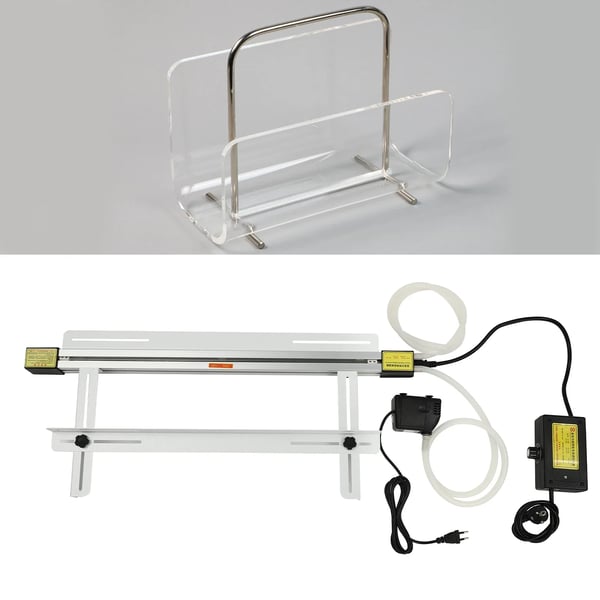 Akryl/PVC varmebøjningsmaskine, plastbøjer, 1000 W, metallisk, justerbar temperatur og beslag, til krympbare materialer