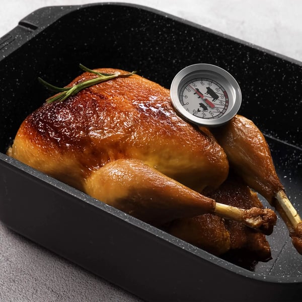 Stektermometer - Kötttermometer - Längd 14,5 cm - Stål - CE/EU-certifierad