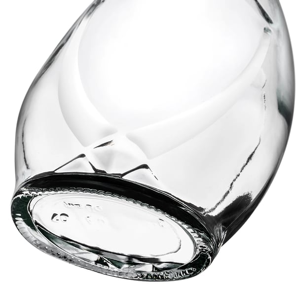Glasflaske - Tinkturflaske - 500 ml - Syntetisk prop - 5-pak