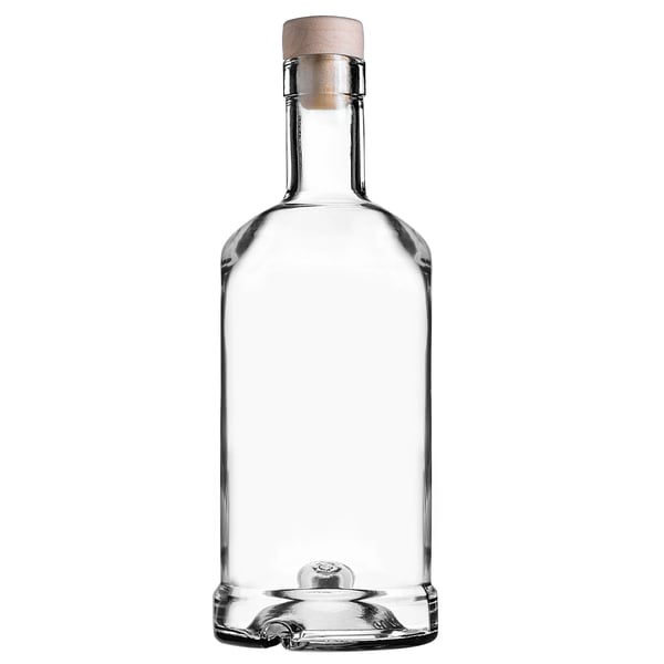 Glasflaskor för alkohol - Flaskset - 500 ml - Syntetkork - 10-pack - För sprit, vin, likör