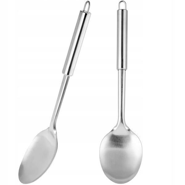 Soppslev/Serveringssked - Set - Stål - 2-pack - Silver