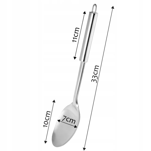 Soppslev/Serveringssked - Set - Stål - 2-pack - Silver