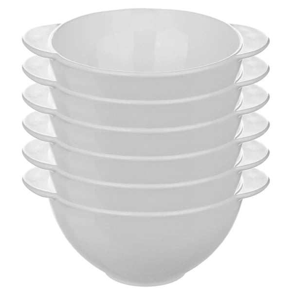 Suppeskåle / Bouillonkopper - Sæt med 6 - 500 ml - Sølv