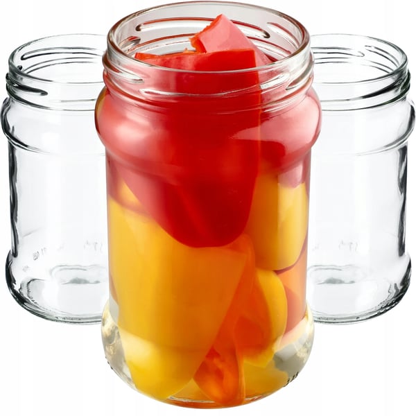 Konservesglas - Syltetøjsglas 315 ml - 10-pak - Til marmelade, honning, saft - FCM-certificerede