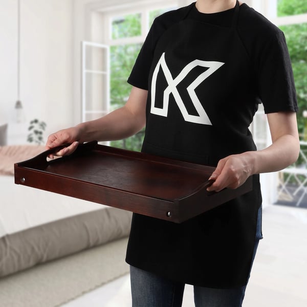 Sengebakke og laptopbord - Morgenmadsbakke - Til seng/sofa - Til laptop og servering - Brun