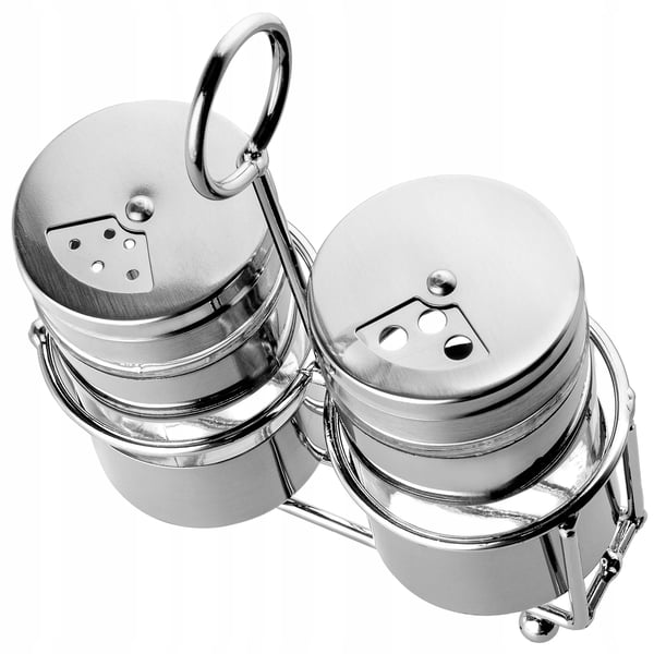 Salt- og peberbøsser - Sæt - Med holder - Glas