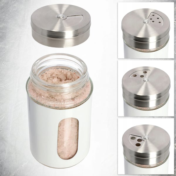 Salt- og pebersæt - Strøere - 2×90 ml - Stål - 2 stk